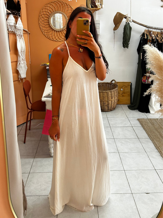 Robe perle turquoise