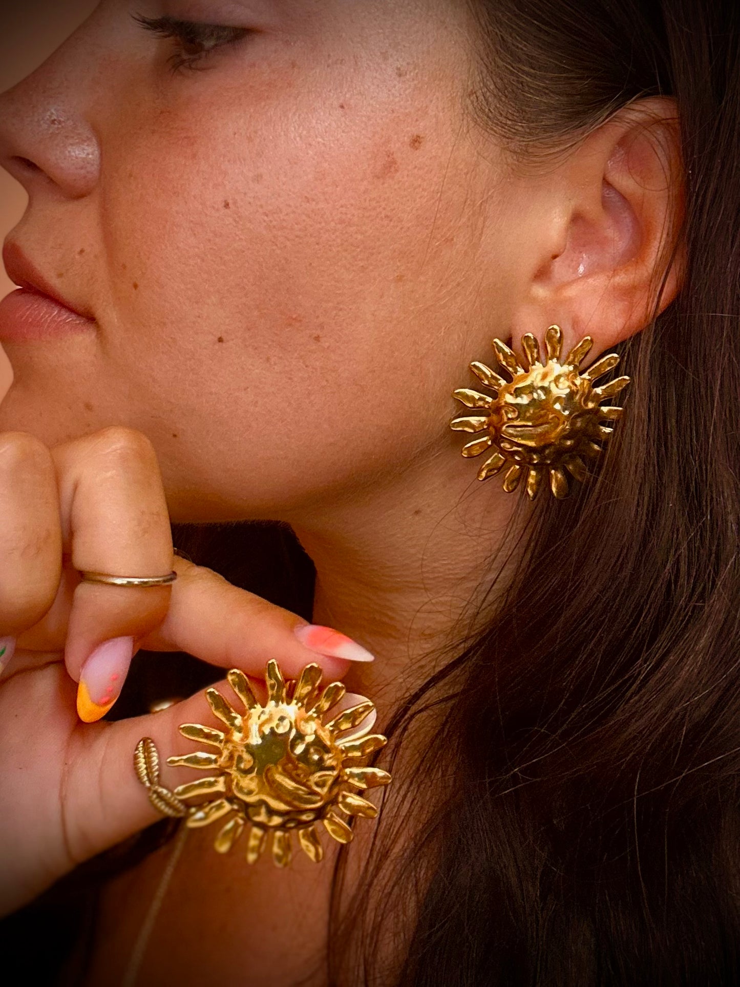 Boucle d’oreille Soleil