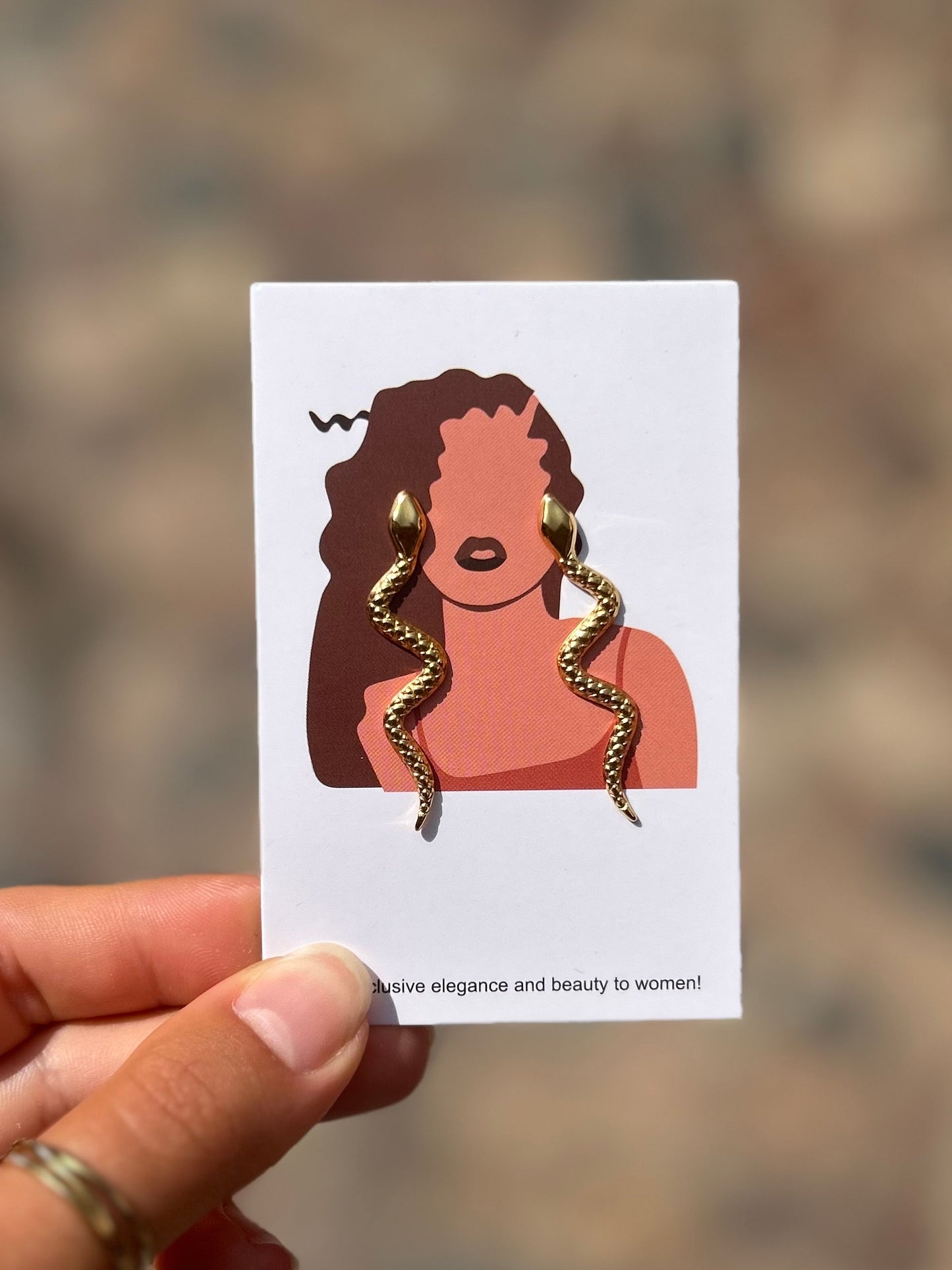 Boucle d’oreille serpent